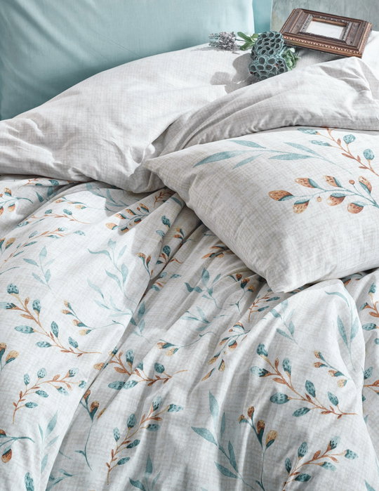 L'essentiel linge de maison Lendell - Mint Juego de Funda de Edredón Doble Ranforce Menta y Blanco L'essentiel linge de maison Lendell - Mint Juego de Funda de Edredón Doble Ranforce Menta y Blanco